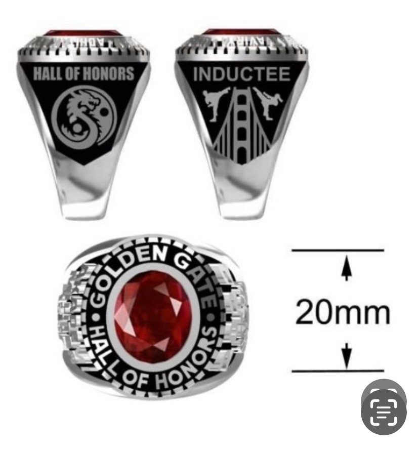 Hall of Honors Rings - Red stone